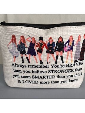 Zippered Eras Tour cosmetic bag 9” x 7”